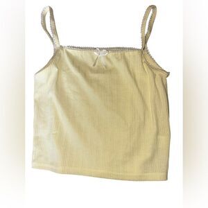 Women's yellow tank/Camisole Top.